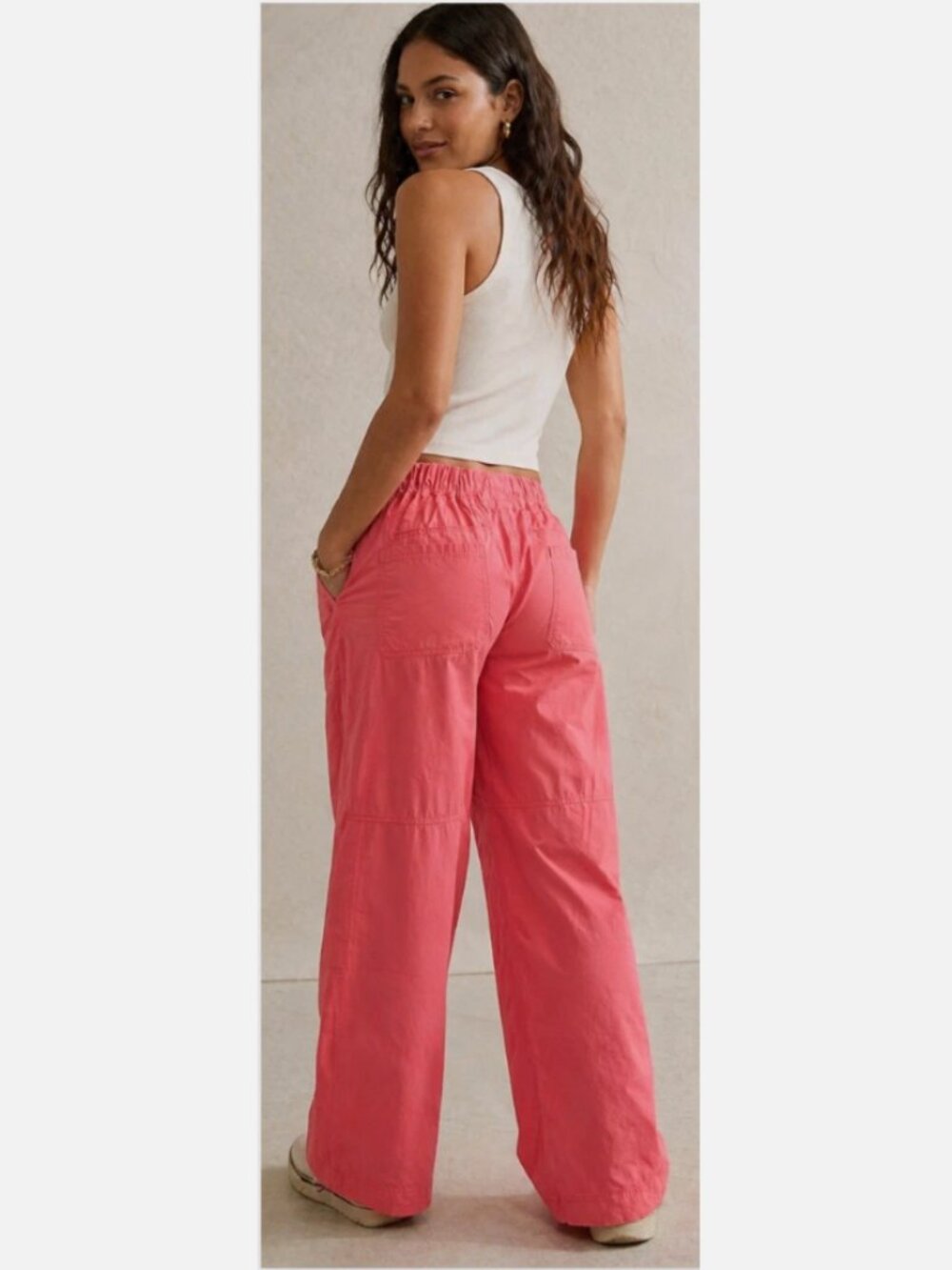 Free People NWT pink pants women's size size M